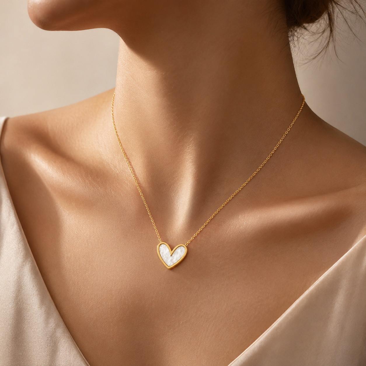 Love Cream Necklace