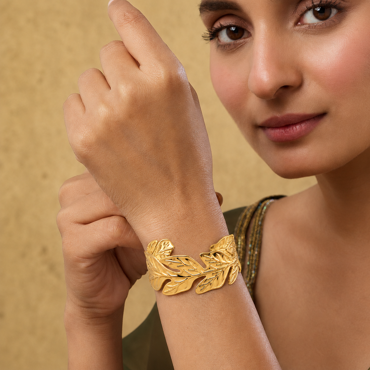 Leaf Cuff Bracelet