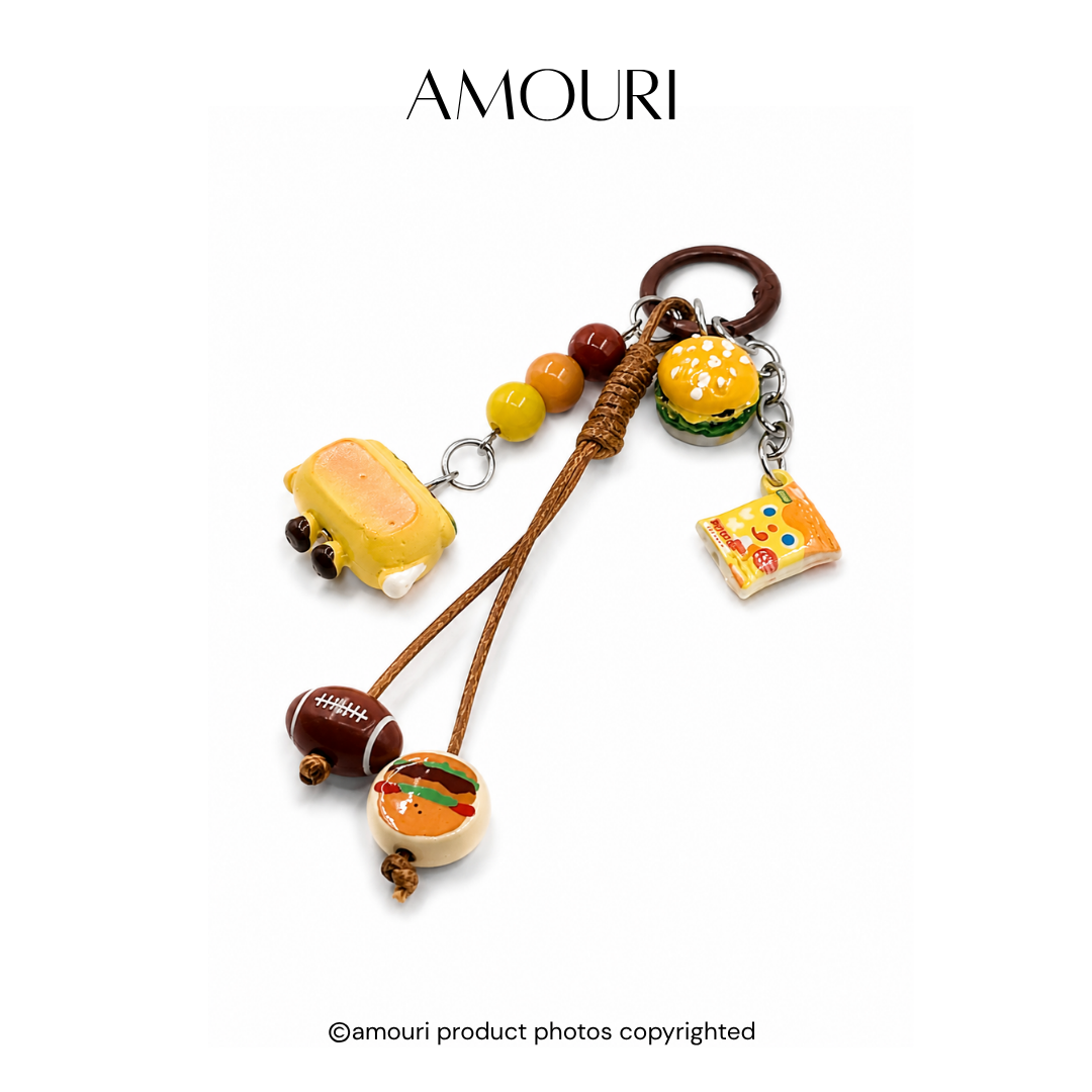 Burger Keychain