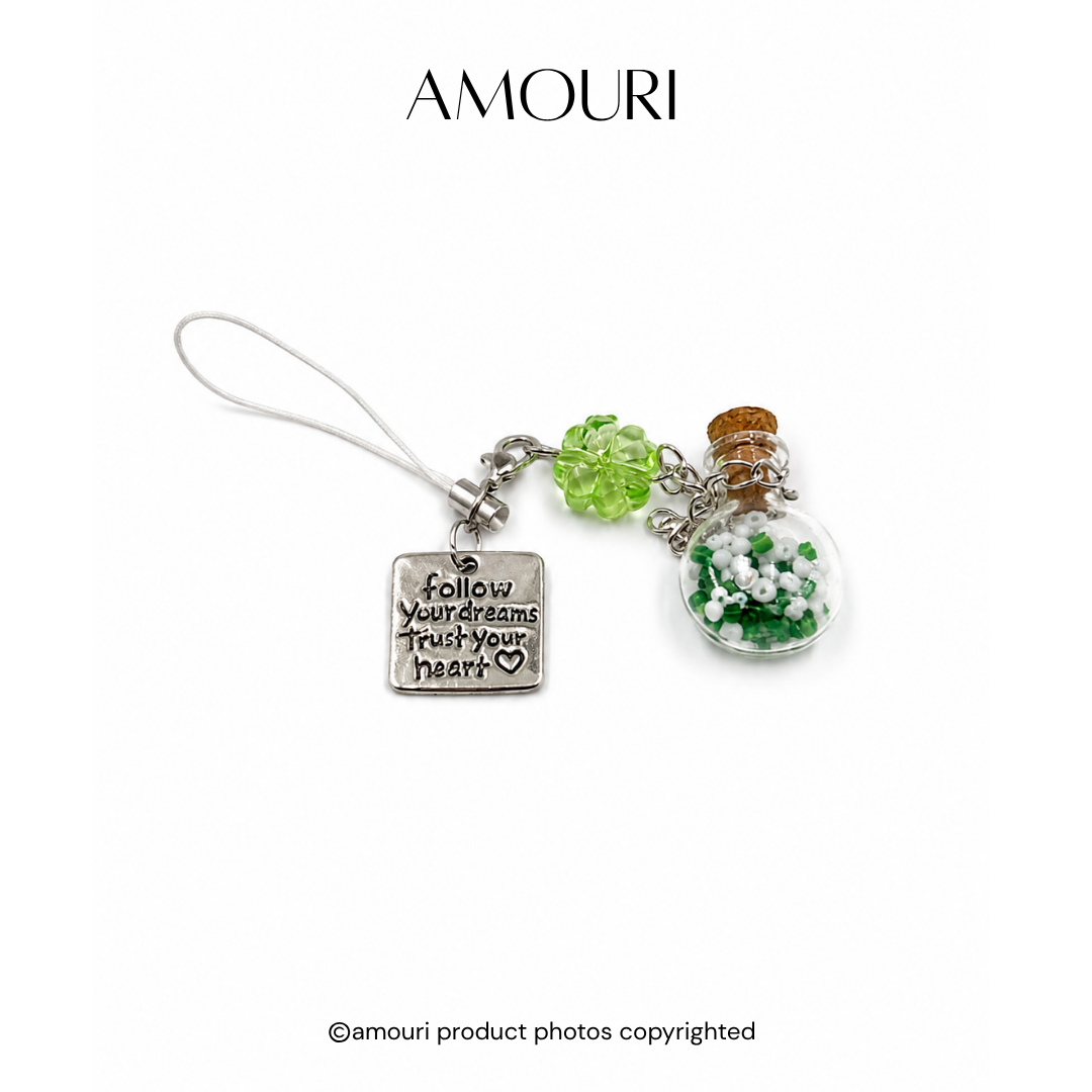 Green Charm Keychain