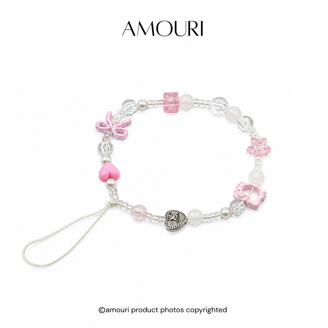 Pink Pearl Keychain