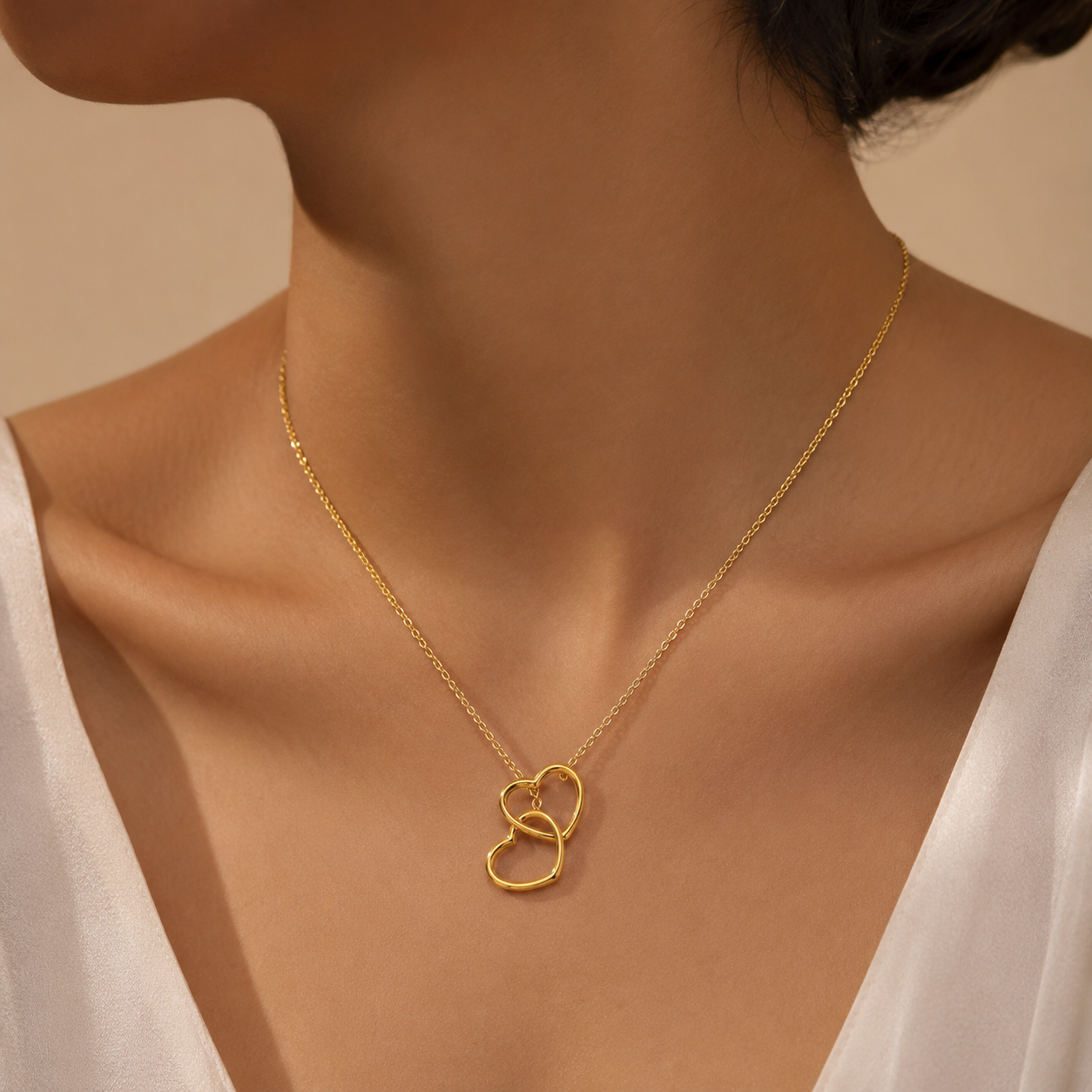 Double Love Line Necklace