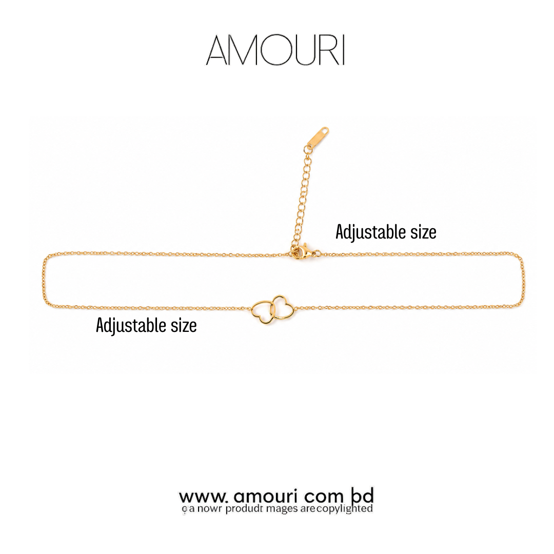 Double Love Line Necklace