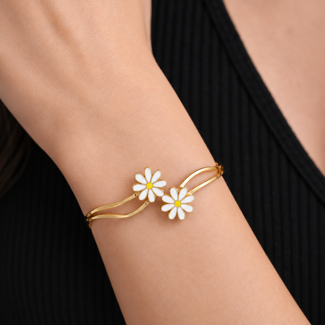 Two Flower Bangle