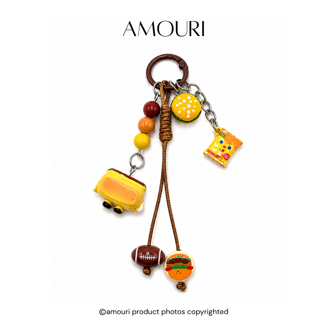 Burger Keychain
