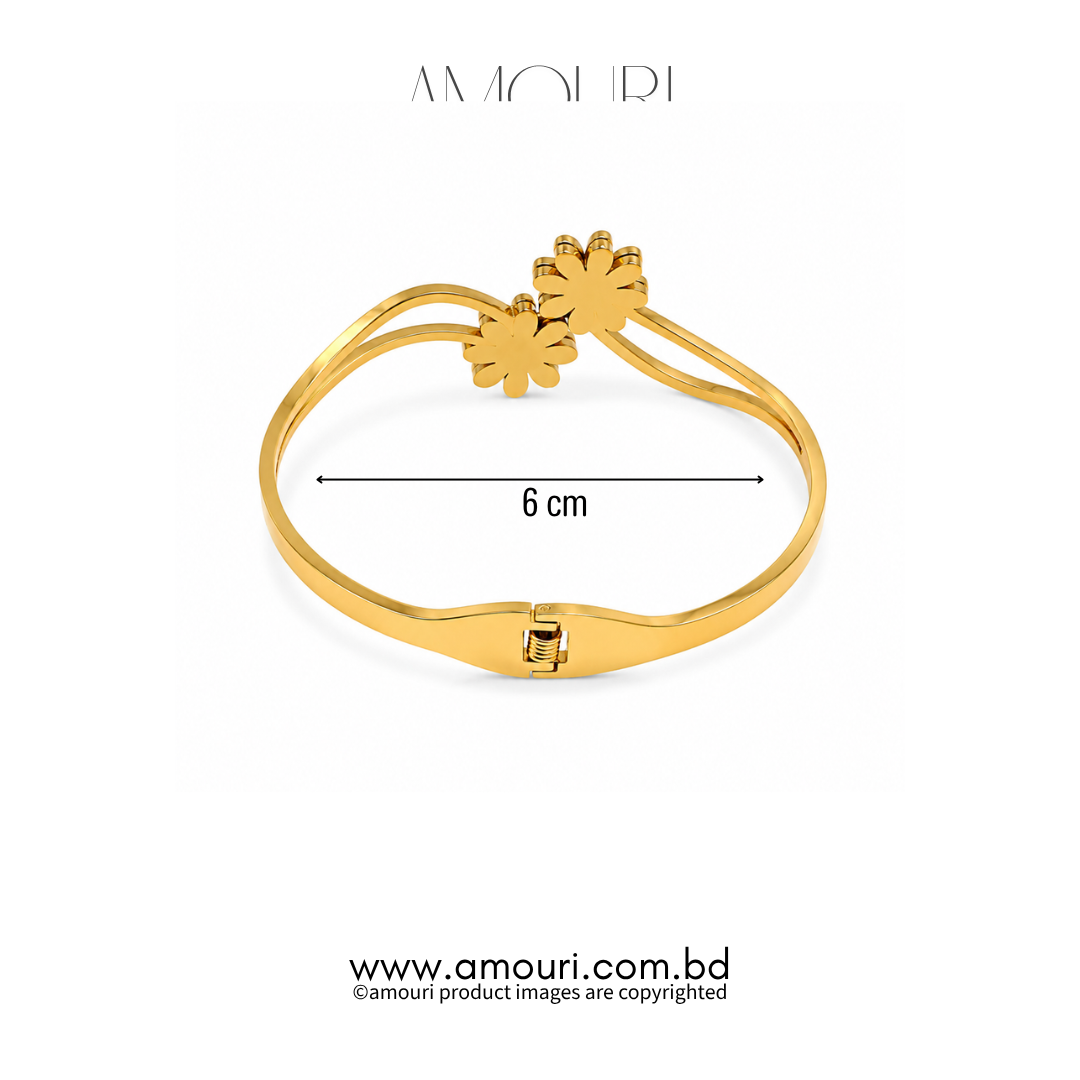 Two Flower Bangle