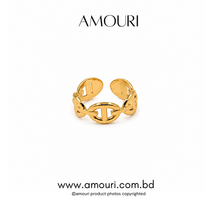Line Chainy Finger Ring